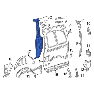 Mercedes-Benz OE - Left Body C-Pillar