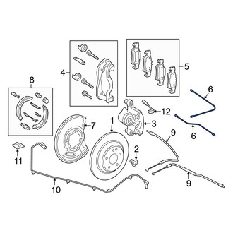 Mercedes-Benz OE - Rear Brake Hydraulic Hose