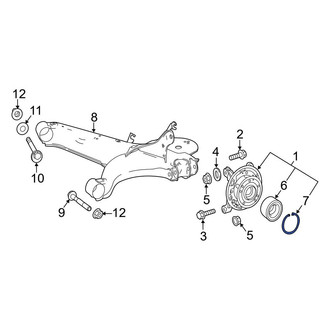 Mercedes-Benz OE - Wheel Bearing Snap Ring