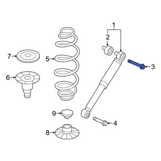 Mercedes-Benz OE - Upper Suspension Shock Absorber Bolt
