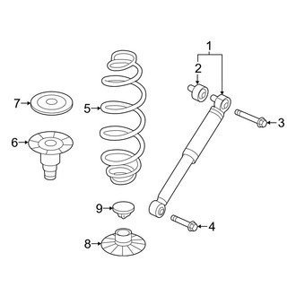 Mercedes-Benz OE - Rear Suspension - Shocks & Components