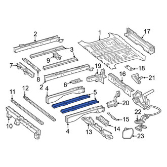 Mercedes-Benz OE - Front Right Floor Side Rail Reinforcement