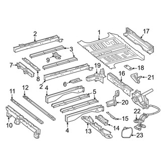 Mercedes-Benz OE - Rear Body & Floor - Floor & Rails
