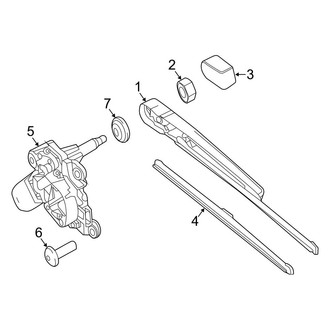 Mercedes-Benz OE - Lift Gate - Wiper & Washer Components