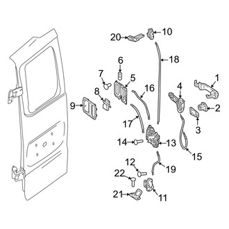 Mercedes-Benz OE - Back Door - Lock & Hardware (Handles & Locks, Passenger Side Door)
