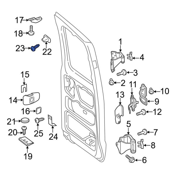 Door Interior Trim Panel Bolt