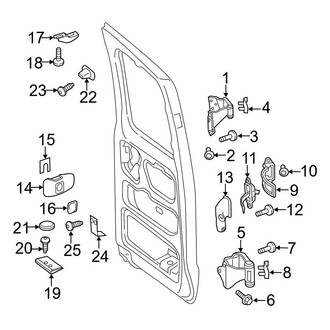 Mercedes-Benz OE - Back Door - Lock & Hardware (Hinges & Hardware)