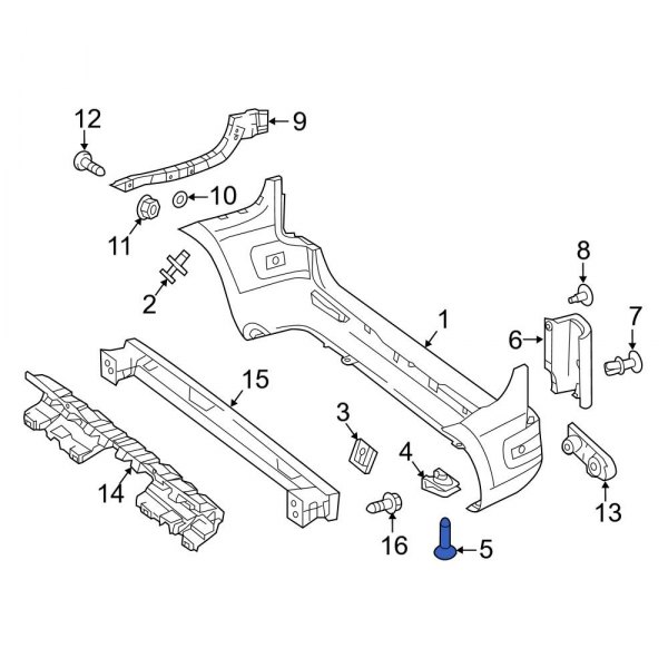 Bumper Cover Bolt