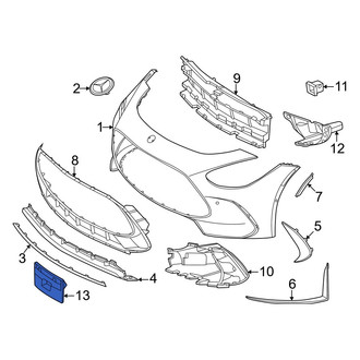 Mercedes-Benz OE - Front License Plate Bracket
