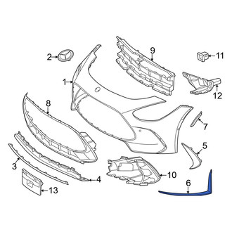 Mercedes-Benz OE - Front Left Lower Spoiler