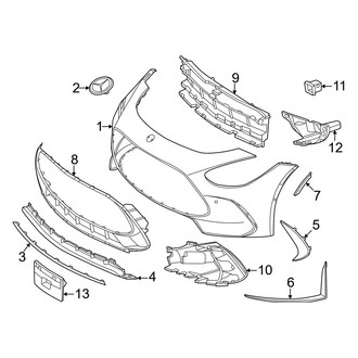 Mercedes-Benz OE - Front Bumper & Grille - Bumper & Components (Cover & Components)