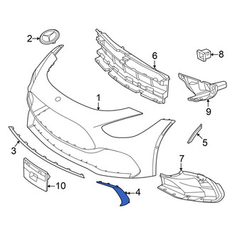 Mercedes-Benz OE - Front Left Spoiler