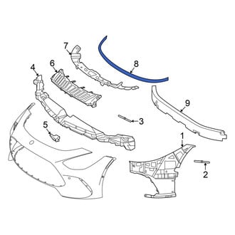 Mercedes-Benz OE - Front Hood Seal
