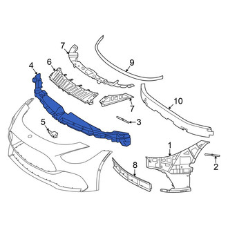 Mercedes-Benz OE - Front Upper Bumper Impact Absorber