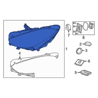 Mercedes-Benz OE - Front Left Headlight Assembly