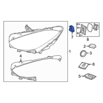 Mercedes-Benz OE - Front Headlight Control Module Cooling Fan