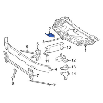 Mercedes-Benz OE - Front Radiator Support Panel Reinforcement