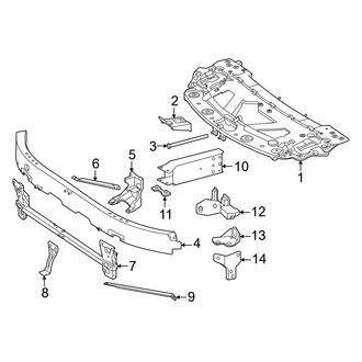 Mercedes-Benz OE - Radiator Support (2 Doors)