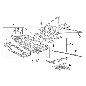 Mercedes-Benz OE - Radiator Support - Splash Shields