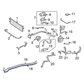 Mercedes-Benz OE - Right Drive Motor Battery Pack Coolant Hose