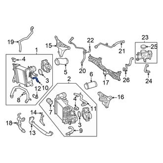 Mercedes-Benz OE - Right Intercooler Hose