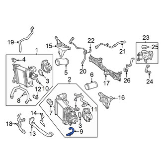 Mercedes-Benz OE - Left Intercooler Hose