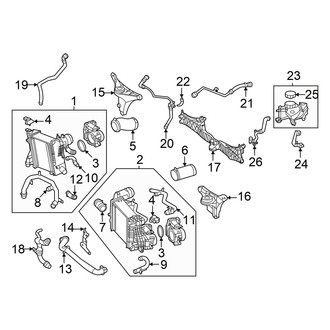 Mercedes-Benz OE - Cooling - Intercooler (Engine Mounted), (2 Doors 4.0L)