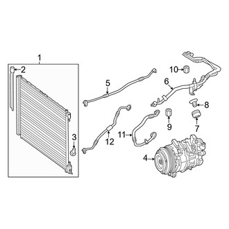 Mercedes-Benz OE - Air Conditioner & Heater - Condenser, Compressor & Lines (2 Doors)