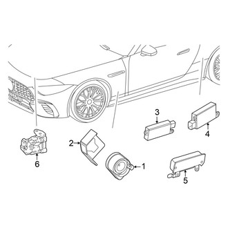 Mercedes-Benz OE - Electrical - Alarm System (2 Doors)