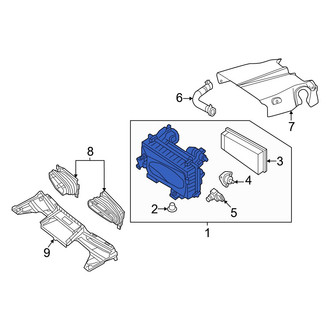 Mercedes-Benz OE - Left Air Filter and Housing Assembly