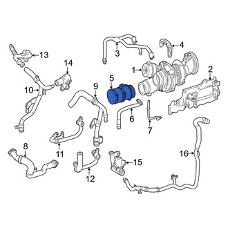 Mercedes-Benz OE - Right Turbocharger Inlet Hose