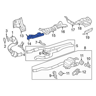 Mercedes-Benz OE - Exhaust Heat Shield