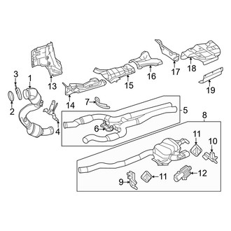 Mercedes-Benz OE - Exhaust System - Exhaust Components (2 Doors)