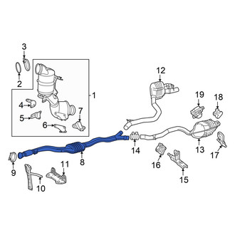 Mercedes-Benz OE - Exhaust Crossover Pipe