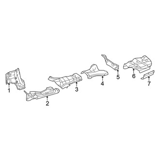 Mercedes-Benz OE - Exhaust System - Heat Shields (2 Doors)