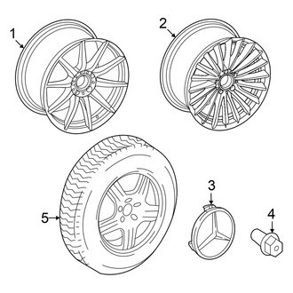 Mercedes-Benz OE - Wheels (19" Wheels), (2 Doors)