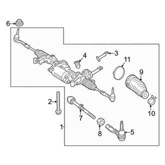 Mercedes-Benz OE - Steering Gear & Linkage (Front), (2 Doors)