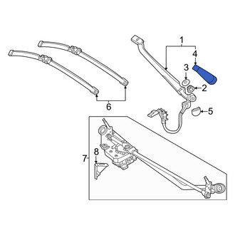 Mercedes-Benz OE - Front Right Wiper Arm Cover