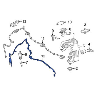 Mercedes-Benz OE - Front Windshield Washer Hose