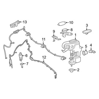 Mercedes-Benz OE - Windshield - Wiper & Washer Components (Washer Components), (2 Doors)