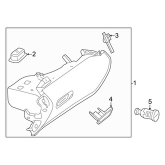 Mercedes-Benz OE - Instrument Panel - Glove Box