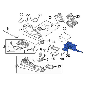 Mercedes-Benz OE - Console Panel Bracket