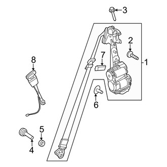 Mercedes-Benz OE - Restraint Systems - Front Seat Belts (2 Doors)