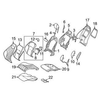 Mercedes-Benz OE - Seats & Tracks - Driver Seat Components (2 Doors)