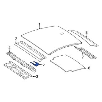 Mercedes-Benz OE - Right Roof Bow Bracket
