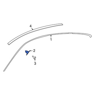 Mercedes-Benz OE - Roof Molding Grommet