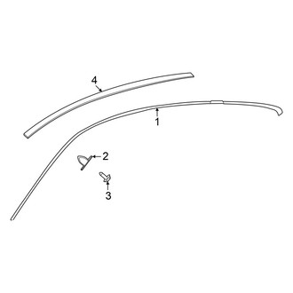 Mercedes-Benz OE - Roof - Exterior Trim (W/O Panoramic)