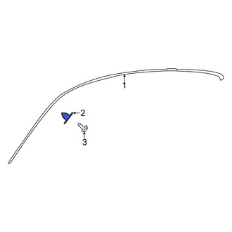 Mercedes-Benz OE - Roof Molding Grommet