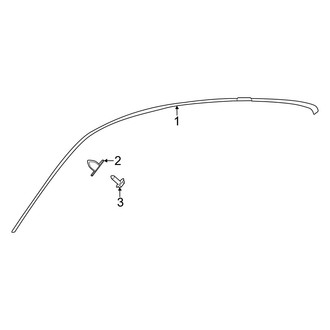 Mercedes-Benz OE - Roof - Exterior Trim (With Panoramic)