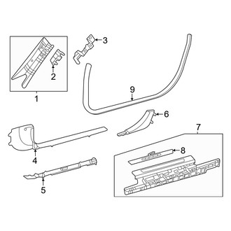 Mercedes-Benz OE - Pillars, Rocker & Floor - Interior Trim (2 Doors)
